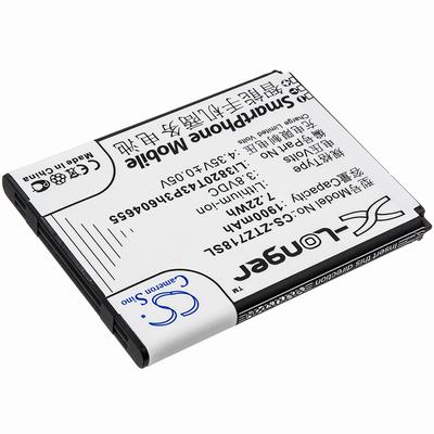 ZTE Jasper Mobile SmartPhone Battery 3.8V 1900mAh Li-ion ZTZ718SL