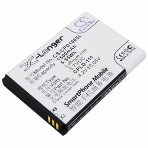 Coolpad 5213 Mobile Phone Battery 3.7V 1500mAh Li-ion CPD106SL