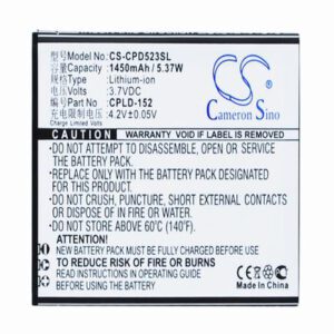 Coolpad 5263 Mobile Phone Battery 3.7V 1450mAh Li-ion CPD523SL