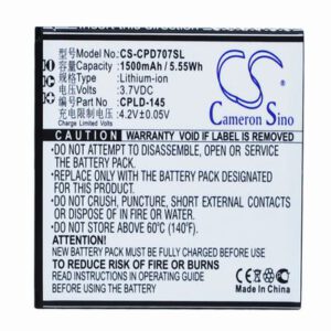 Coolpad 8707 Mobile Phone Battery 3.7V 1500mAh Li-ion CPD707SL