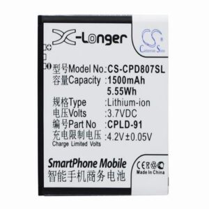 Coolpad 8028 Mobile Phone Battery 3.7V 1500mAh Li-ion CPD807SL
