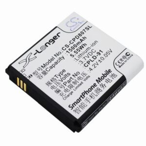 Coolpad 8028 Mobile Phone Battery 3.7V 1500mAh Li-ion CPD807SL