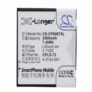 Coolpad 8870 Mobile Phone Battery 3.7V 2000mAh Li-ion CPN887XL