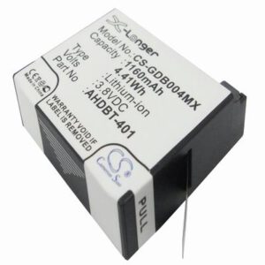 GoPro Hero 4 Digital Camera Video Battery 3.8V 1160mAh Li-Ion GDB004MX