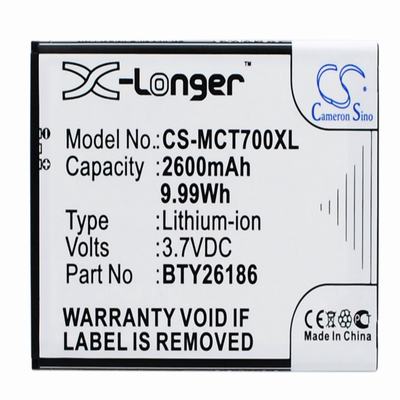 Mobistel Cynus T7 Mobile Phone Battery 3.7V 2600mAh Li-ion MCT700XL