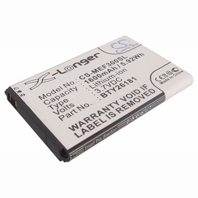 Mobistel Cynus F3 CD MP3 MP4 Media Player Battery 3.7V 1600mAh Li-Ion MEF300SL