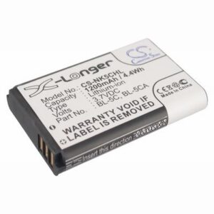Nokia 6108 Mobile Phone Battery 3.7V 1200mAh Li-ion NK5CHL