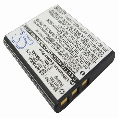 Casio Exilim EX-EX-S200BK Digital Camera Video Battery 3.7V 630mAh Li-Ion NP120CA