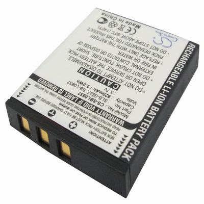Samsung Digimax L50 Digital Camera Video Battery 3.7V 820mAh Li-Ion SBL0837