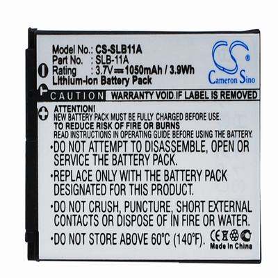 Samsung HZ15W Digital Camera Video Battery 3.7V 1050mAh Li-Ion SLB11A