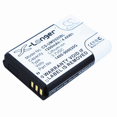 Unitech MS920 Barcode Data Terminal Battery 3.7V 1200mAh Li-Ion UMS920BL