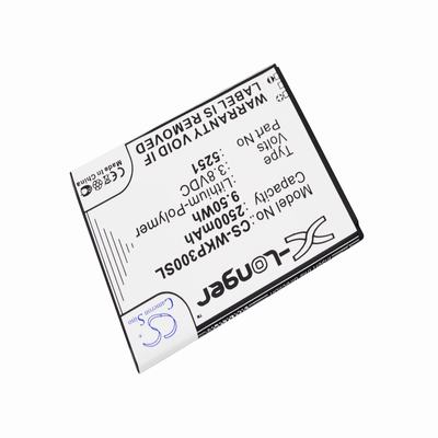 Wiko Pulp 3G Mobile Phone Battery 3.8V 2500mAh Li-Polymer WKP300SL