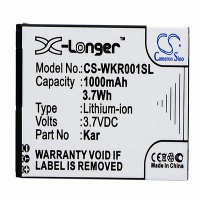 Wiko KAR Mobile Phone Battery 3.7V 1000mAh Li-ion WKR001SL