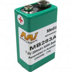 Airshields - Vickers - Narco Open Cot Radiant Warmer Medical Battery 7.2V 200mAh NIMH MB283A
