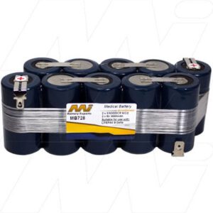 Physio Control Life Pak 8 Defibrillator Medical Battery 2x6V 3000mAh NICd MB728