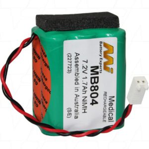 Kendall Kangaroo 924 Medical Battery 7.2V 1700mAh NIMH MB804