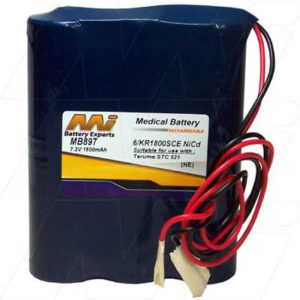 Terumo STC521 Medical Battery 7.2V 1800mAh NICd MB897