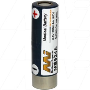 Welch Allyn MicroTymp 2 Medical Battery 2.4V 600mAh NICd MB924A