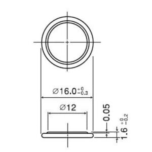 Panasonic CR1612/BN Lithium Button Battery