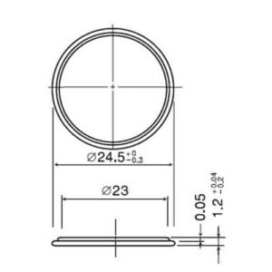 Panasonic CR2412/BN Lithium Button Battery