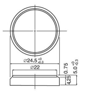 Panasonic CR2450/H1AN 3V Lithium Button Battery