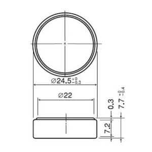 Panasonic CR2477/VCN 3V Lithium Button Battery