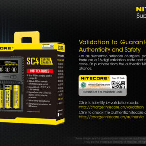 Nitecore SC4 Li-Ion 4 Slot Charger