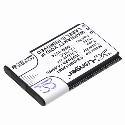 DEM PAR-120 Alarm System Battery 3.7V 1200mAh Li-ion DMR120BT