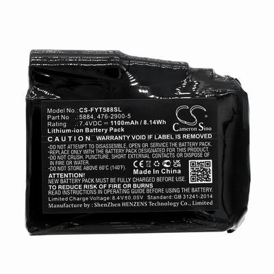 Fly Racing Title Heated Clothes Battery 7.4V 1100mAh Li-ion FYT588SL