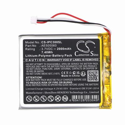 Apple iPod Classic 3rd Battery 3.7V 2000mAh Li-Pl IPC300SL