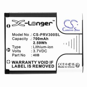Prestigio RoadRunner 300 Dashcam Battery 3.7V 700mAh Li-ion PRV300SL